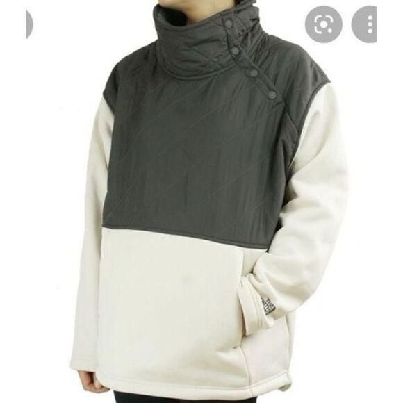 The North Face Women’s Rosie Sherpa Po Jacket Pullover Grey - Picture 1 of 15